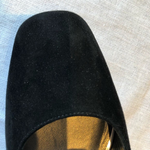 Stuart Weitzman black suede chunky heels - Picture 5 of 5